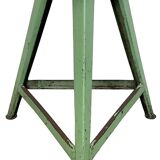 Tabouret d'Atelier Industriel Vert, 1960s