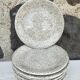 Set of 9 speckled dessert plates, Italy