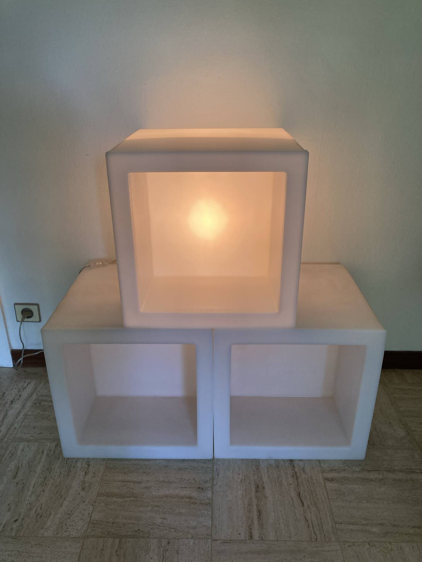 3 cubes lumineux Open Cube de Slide