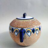 Amphora porcelain jar and cover