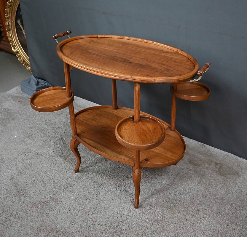 Walnut Salon Dessert Table - Early 20th Century