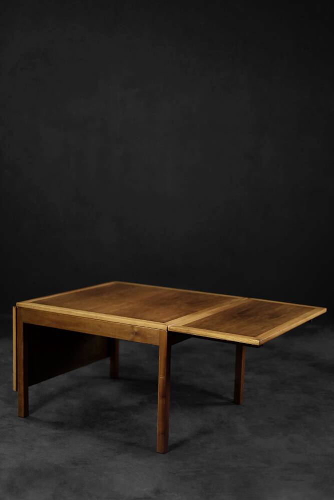 Vintage Modern Teak Drop-Leaf Coffee Table, Model 5362, Denmark by Børge Mogensen for Fredericia, 1960s
