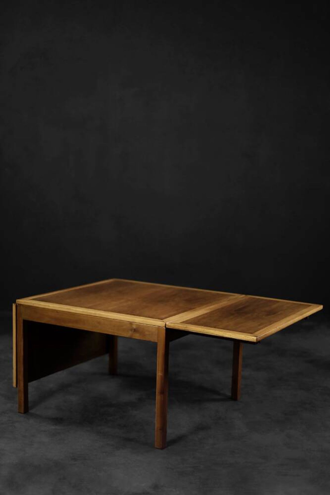 Vintage Modern Teak Drop-Leaf Coffee Table, Model 5362, Denmark by Børge Mogensen for Fredericia, 1960s