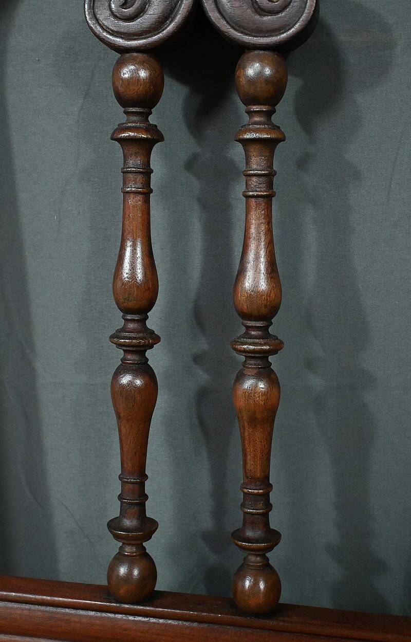 Pair of Mahogany Chairs, Restoration Period – 1st part of the 19th century
