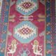 Tapis Sinkiang de chine, vintage des années 1980. Travail artisanal