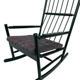 Vintage rocking chair wood 1960s design