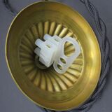 Glass ball pendant light