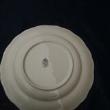 Earthenware plate Keller Guerin Lunéville (KG) tulip pattern diam 24,5 cm