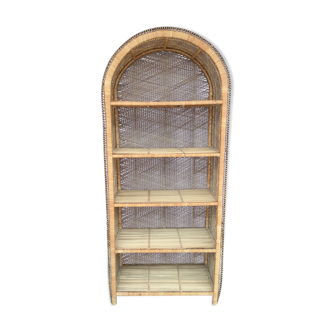 Large-style wicker shelf "Emmanuelle"