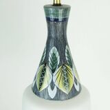 exceptionally beautiful danish modern PENDANT LIGHT teak opaline glass ceramic 3-light hanging lamp