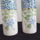 Pair of vases earthenware Keller Guérin Lunéville Periwinkle model
