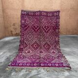 Violet carpet Beni M'Guild - 193 x 310 cm
