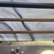 Vintage Art Deco wall-mounted coat and hat rack.