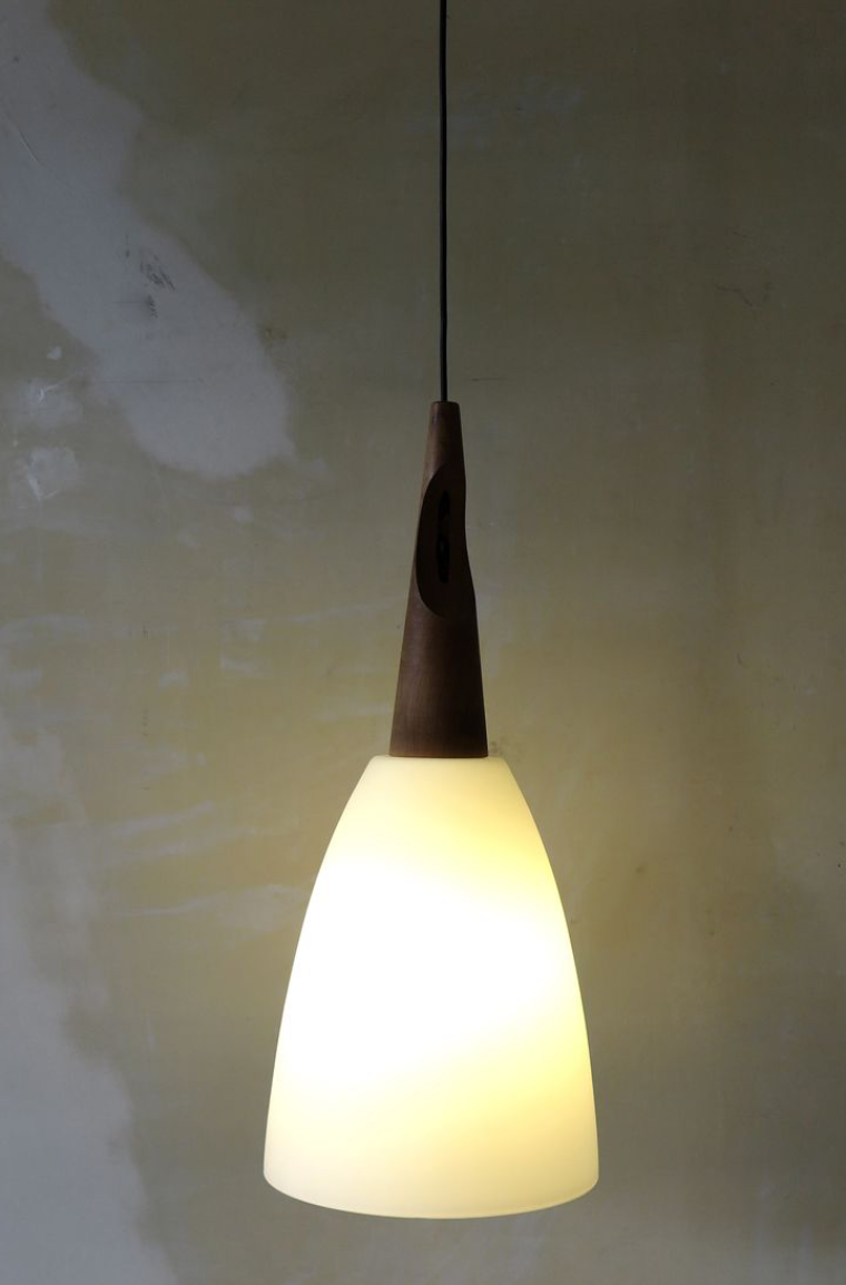 Italy glass mid-century suspension