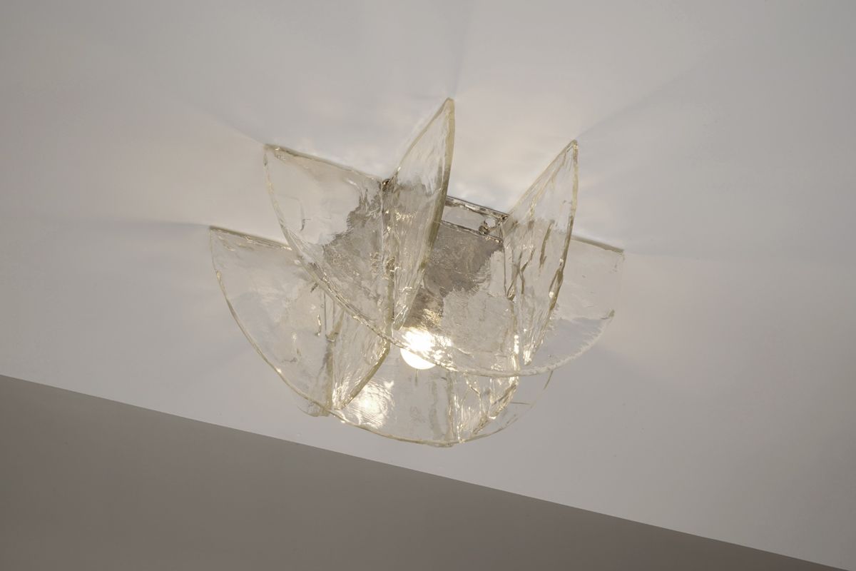 Carlo Nason model LS 254 for Mazzega Murano ceiling lamp