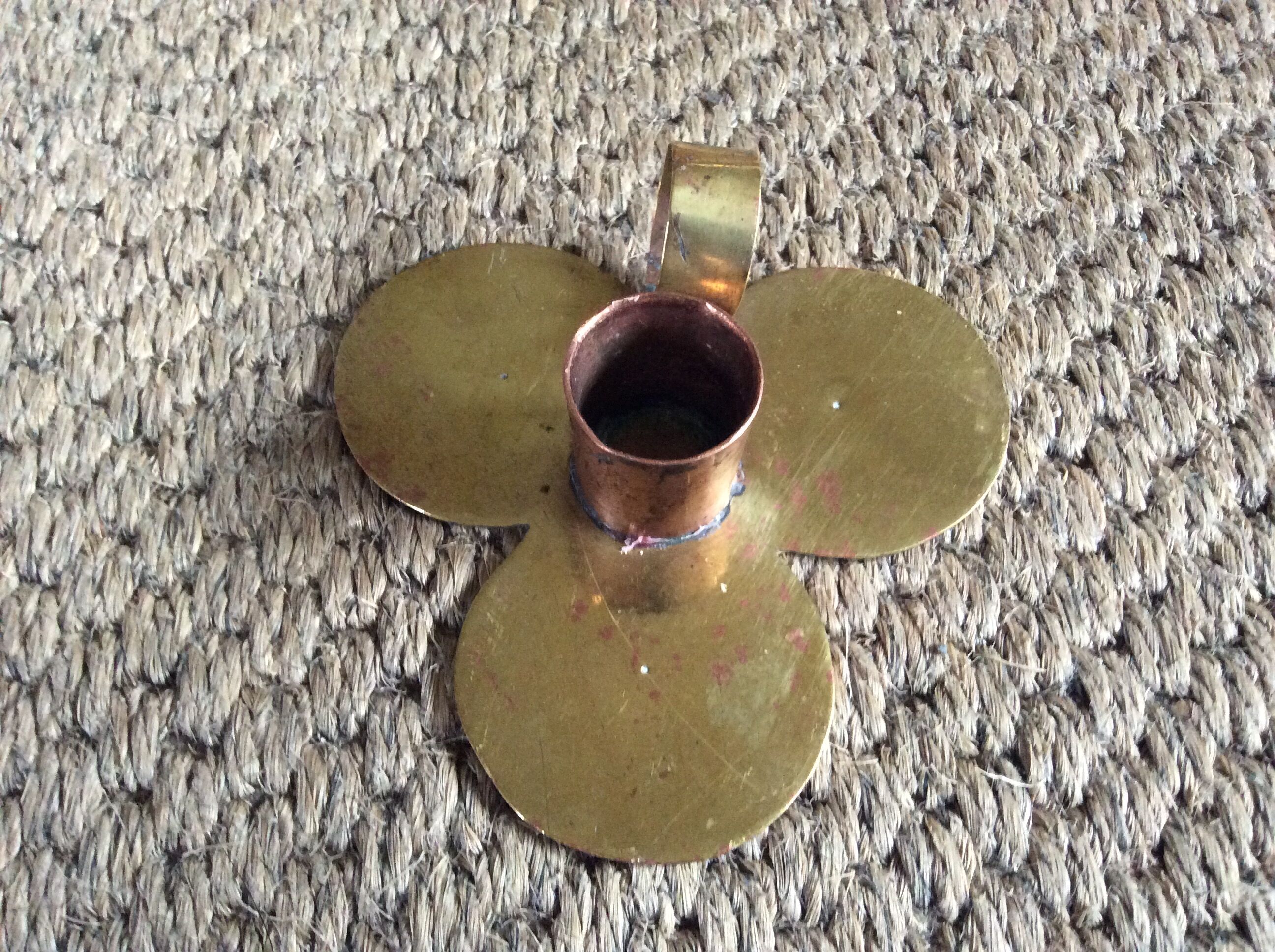 Brass candle holder