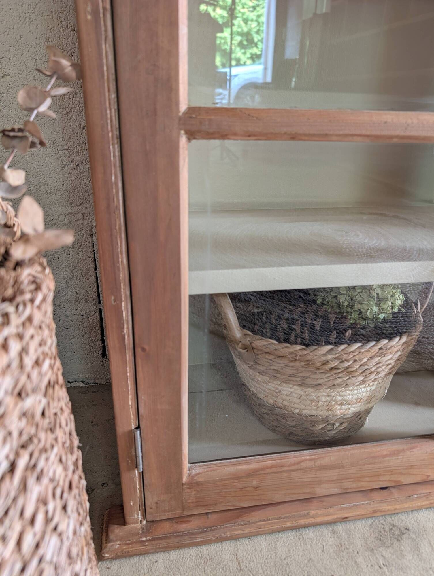 Renovated old wall display cabinet