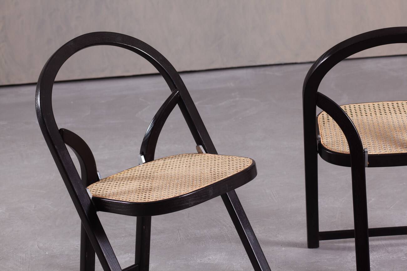 Mid-century Arca folding chairs by Gigi Sabadin for Crassevig, Italy, 1970s (set of 2)