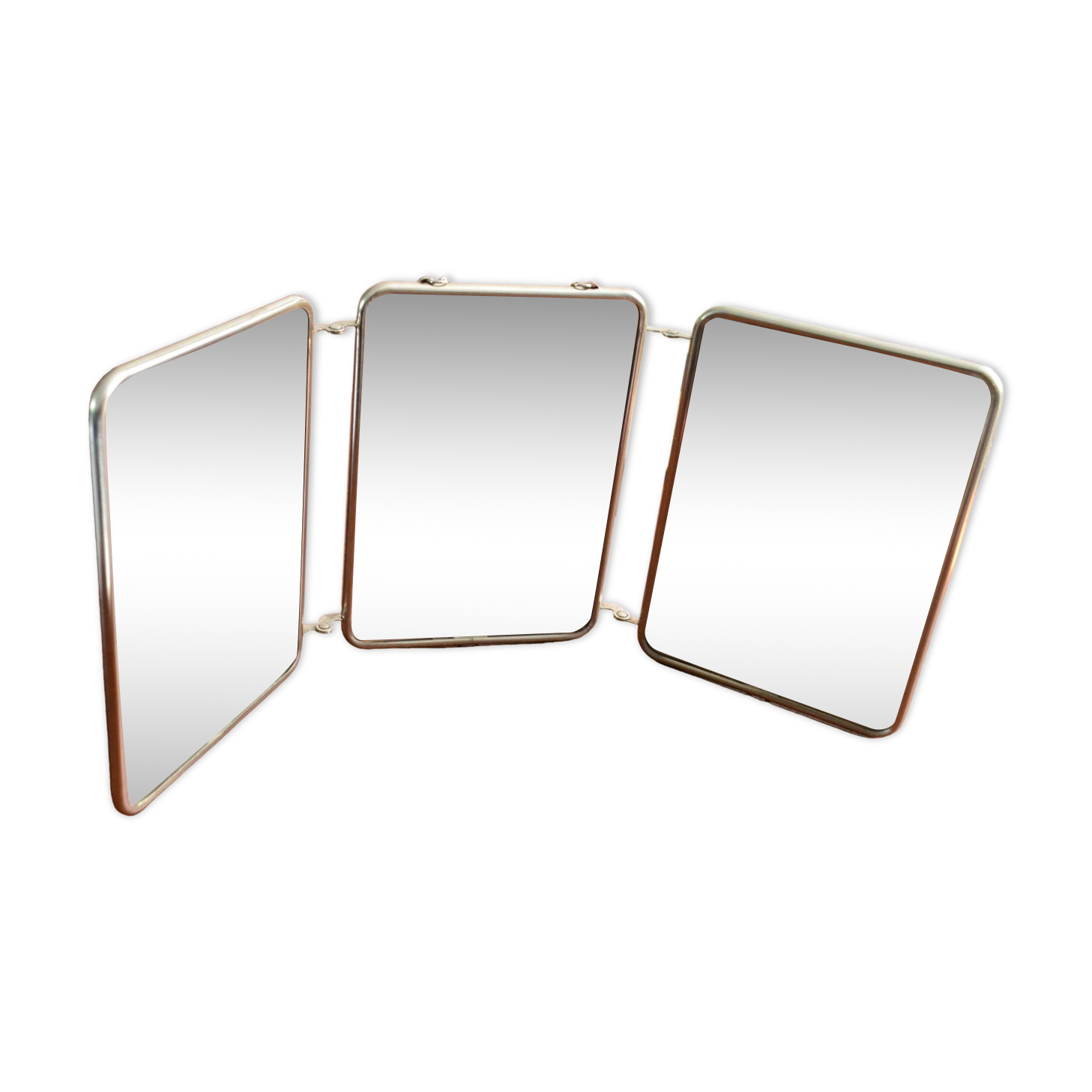 Miroir de barbier triptyque années 50/60