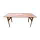 Table pliante en bois brasserie-guinguette , 6/8 couverts