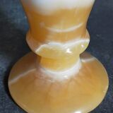 Baluster vase in real vintage honey onyx stone 25 cm