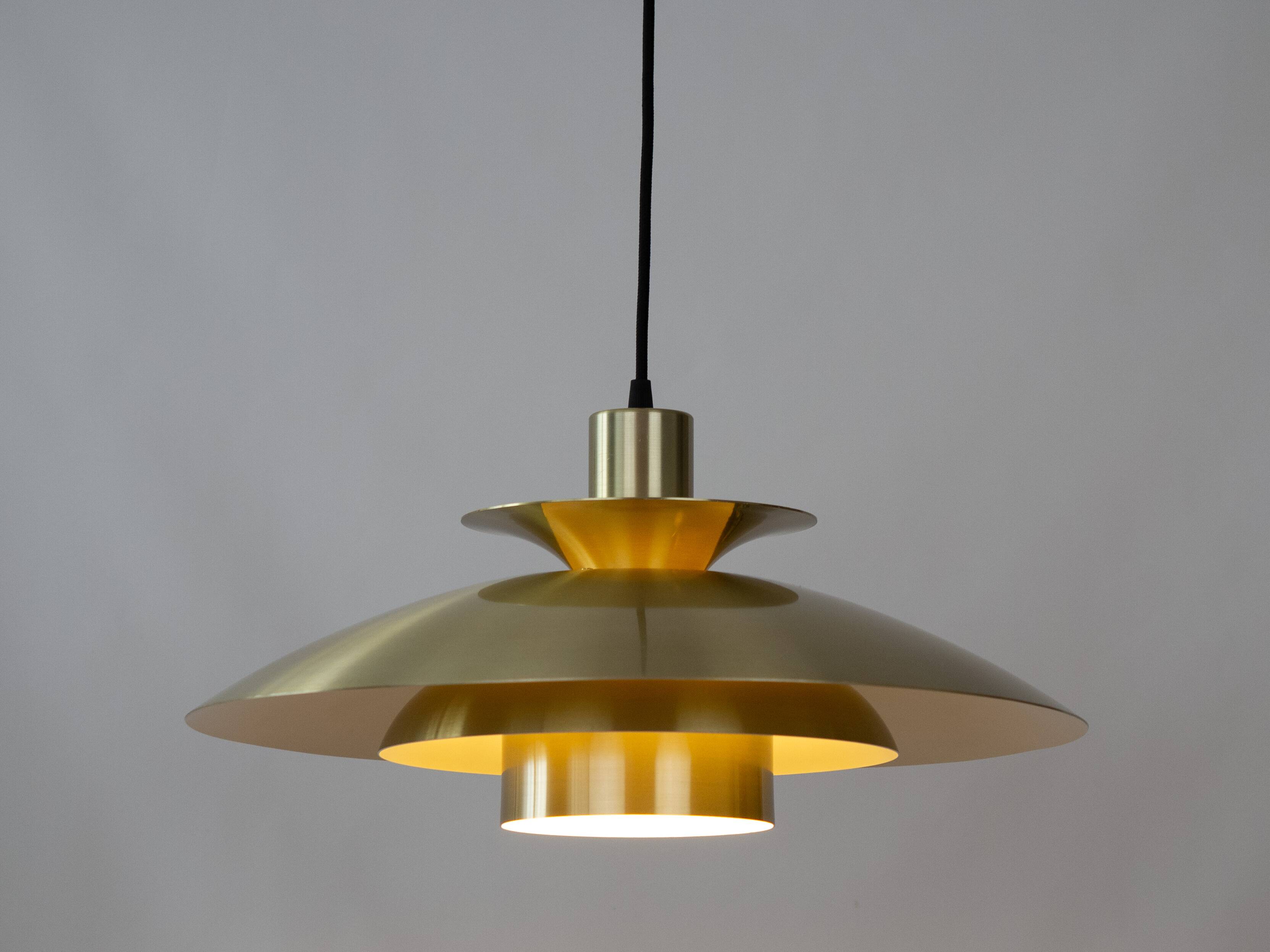 Danish vintage pendant lamp Jeka by Kurt Wiborg, 1980s