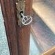 Oak library 1950s French Design Art Deco display cabinet