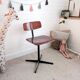 Mid Century Chaise d'école Chaise enfant Bois Métal Vintage Rétro Chambre d'enfants Boussole Pied Sk