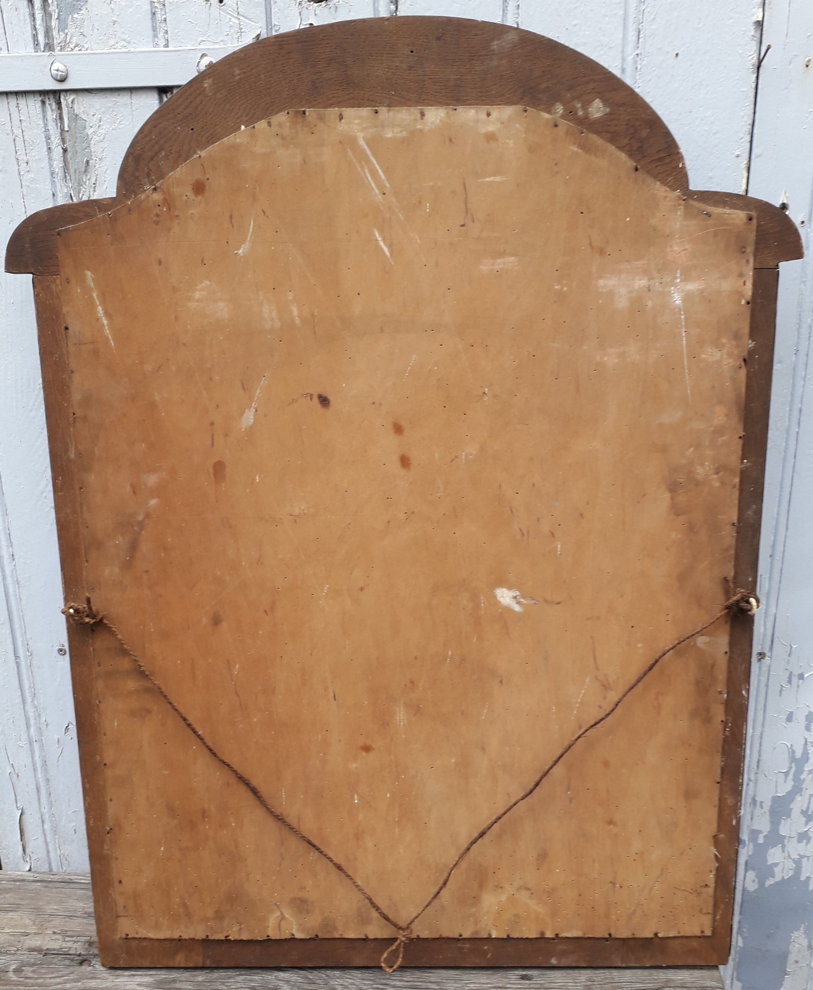 Mirror art deco in wood 88 x69 cm