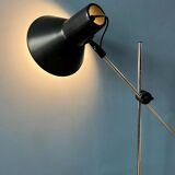 Vintage adjustable black floor lamp in style of Hoogervorst