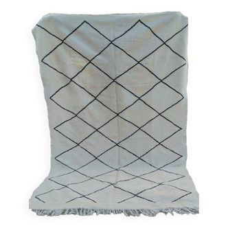 Berber rug 300×200 handmade diamond pattern