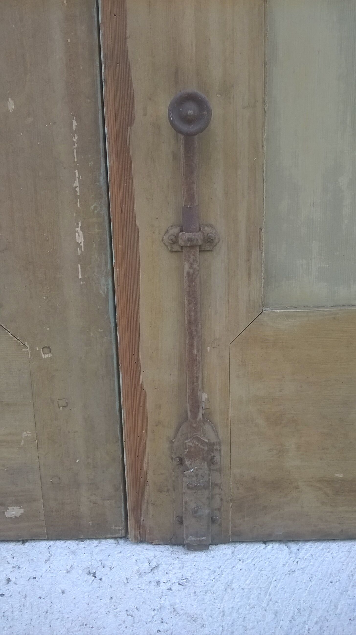 Set of 2 molded old communication doors
