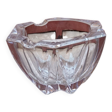 Vintage crystal glass ashtray