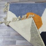 Traditional handwoven Berber rug, size 100 x 200 cm