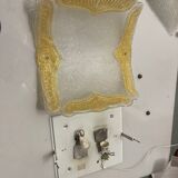 Large Murano Glass Sconces/ Flushmounts Set of 2