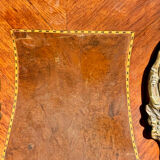 Pair of sleeves or columns in marquetry in the Louis XV style.