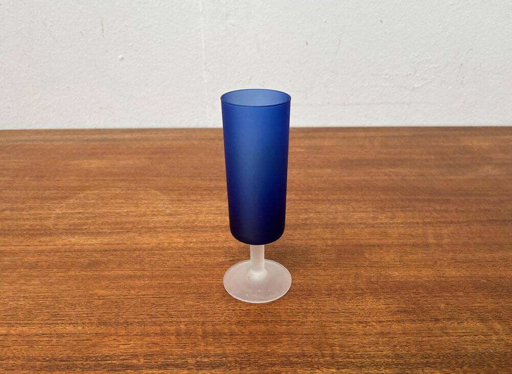 Vase from the Italian Satinato series and glass attributed to Carlo Moretti, 1970s, set of 2.