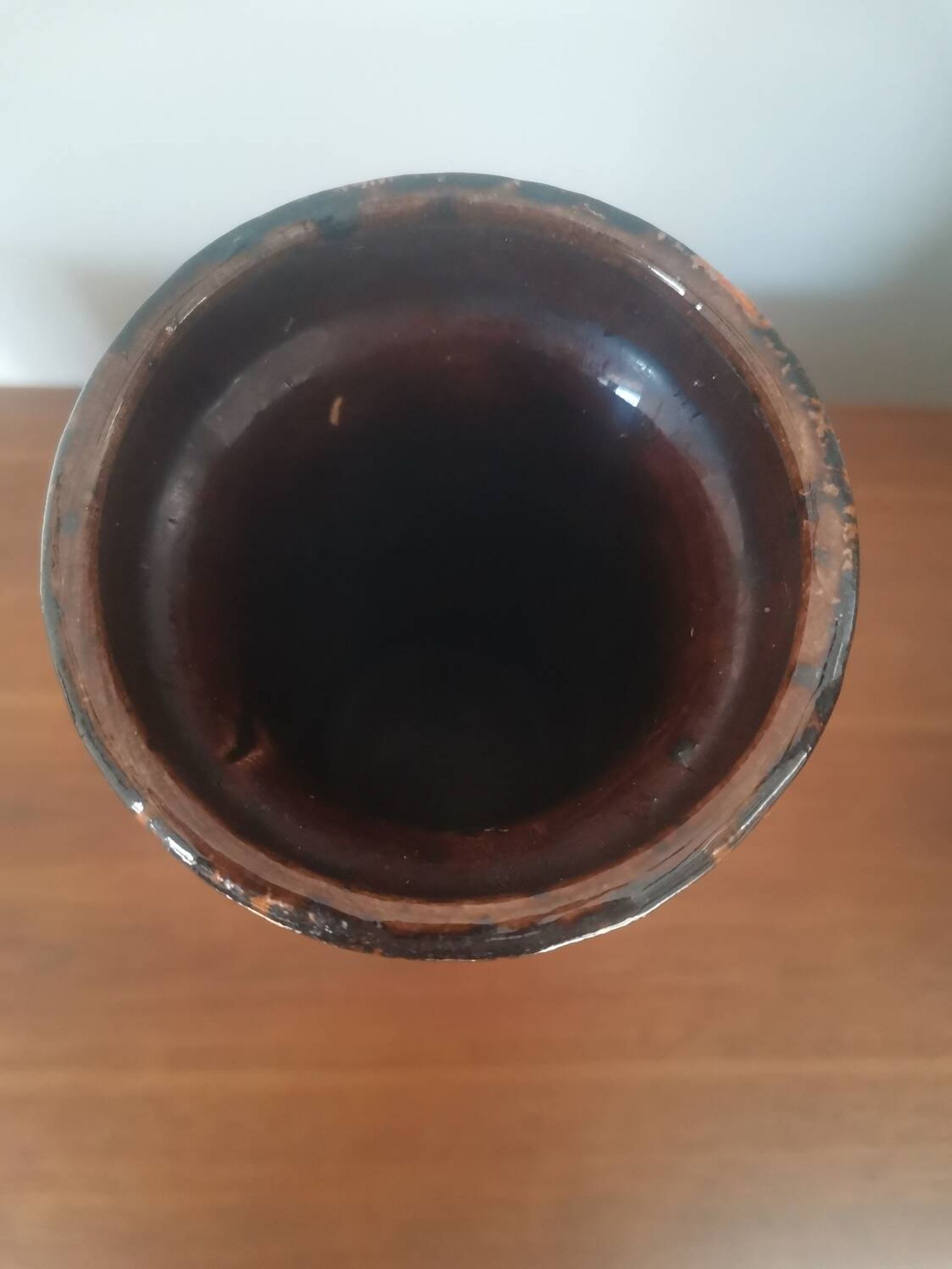 Vase vintage Scheurich 242-30 en lave grasse ouest-allemande, 30 cm, orange et