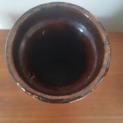 Vase vintage Scheurich 242-30 en lave grasse ouest-allemande, 30 cm, orange et