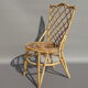 Set of 6 bamboo and rattan chairs