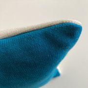 Coussin en jersey de laine Racine space age 1960 recto verso