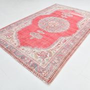 Red & Cream Classic Turkish Vintage Rug, 205x310Cm
