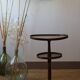 Antique walnut pedestal table, dating from the end of the 19th century