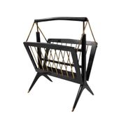 Mid-century Modern brass magazine rack, Ico e Luisa Parisi  Italy 1950