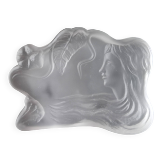 Rare sculpture Art Deco / plat à anneaux