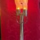 Vintage sculptural floor lamp in chrome metal and glass from the 1970s.