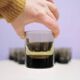 Set of 16 dark brown Luminarc glasses