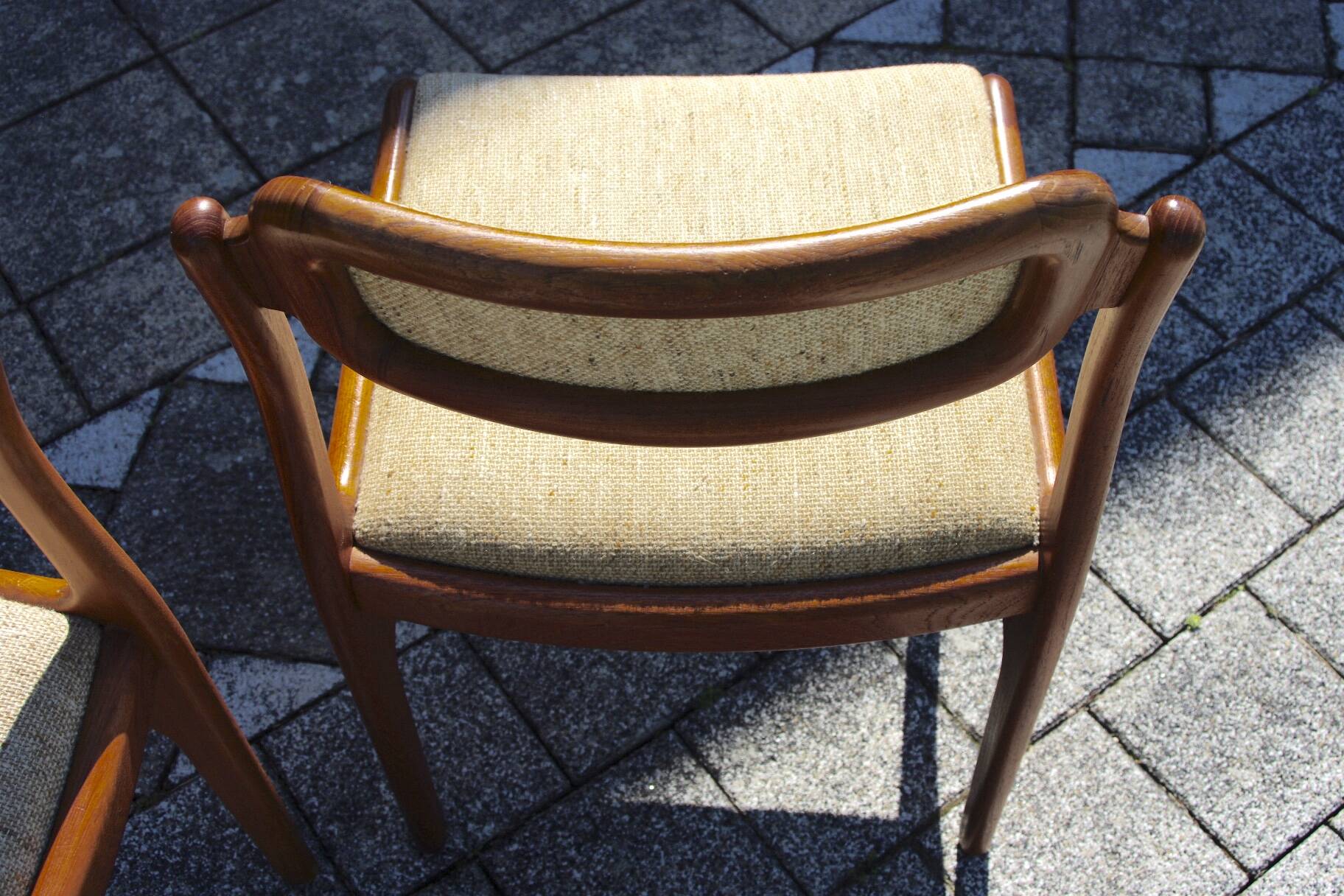 Pair of vintage chairs by johannes andersen 1960