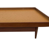 Teak daybed 1960s minimalist design with drawers