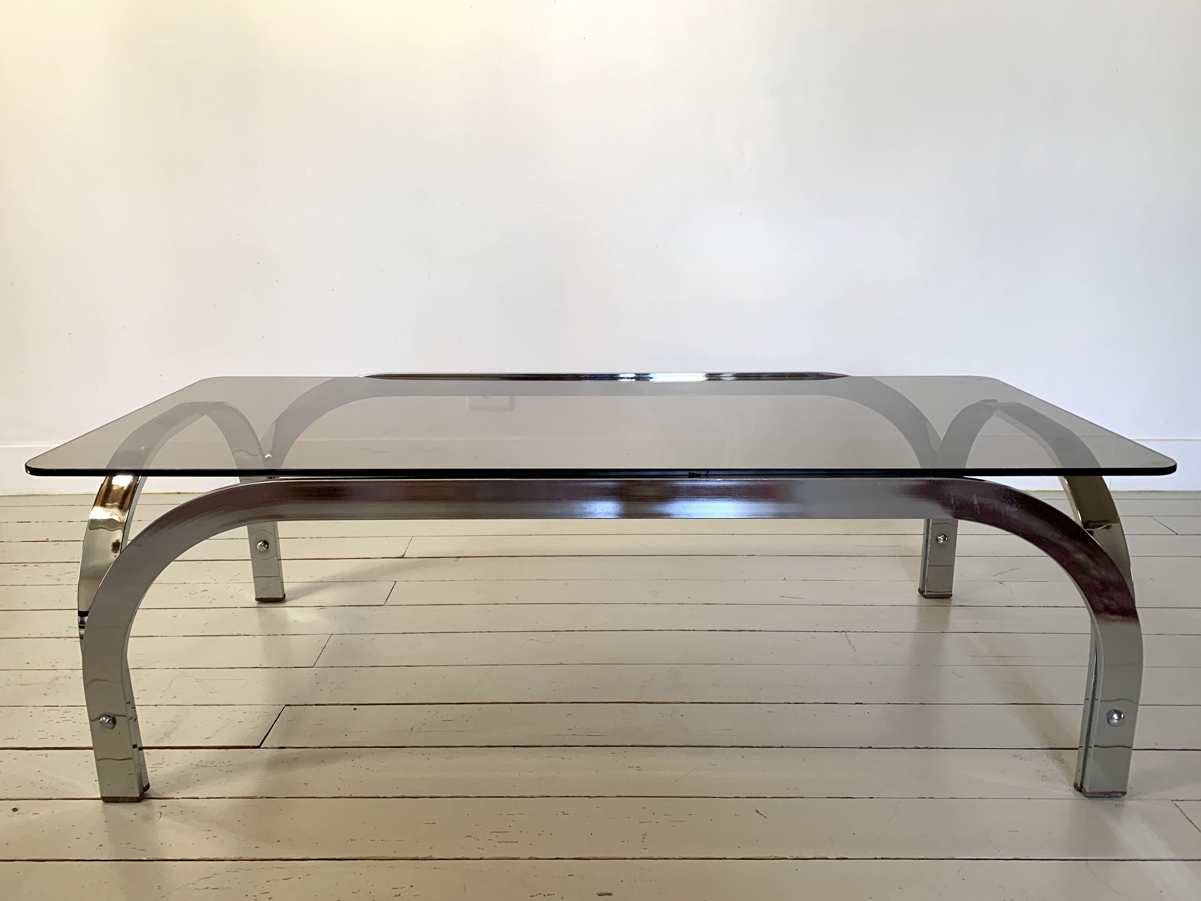 Glass coffee tables 70s